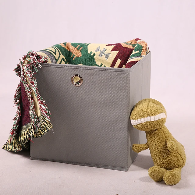 High Quality Foldable Non-Woven Fabric Storage Box With Lids