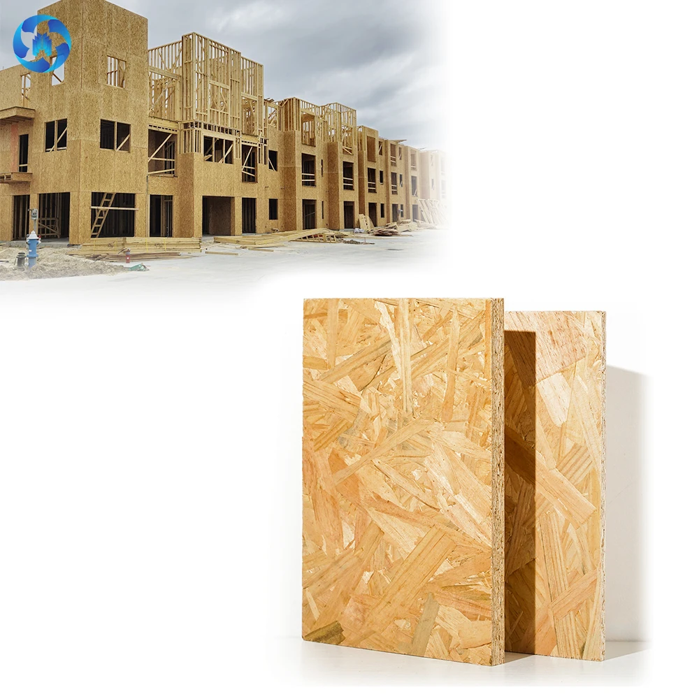 TOPOCEAN High Quality 4*8ft 8mm 9mm 11mm 12mm 14mm 15mm 17mm 18mm OSB Sip OSB Flakeboards