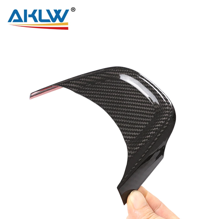 For Toyota GR Supra A90 2019-2022 Real Carbon Fiber Interior Accessories Car Steering Wheel Decoration Panel Cover