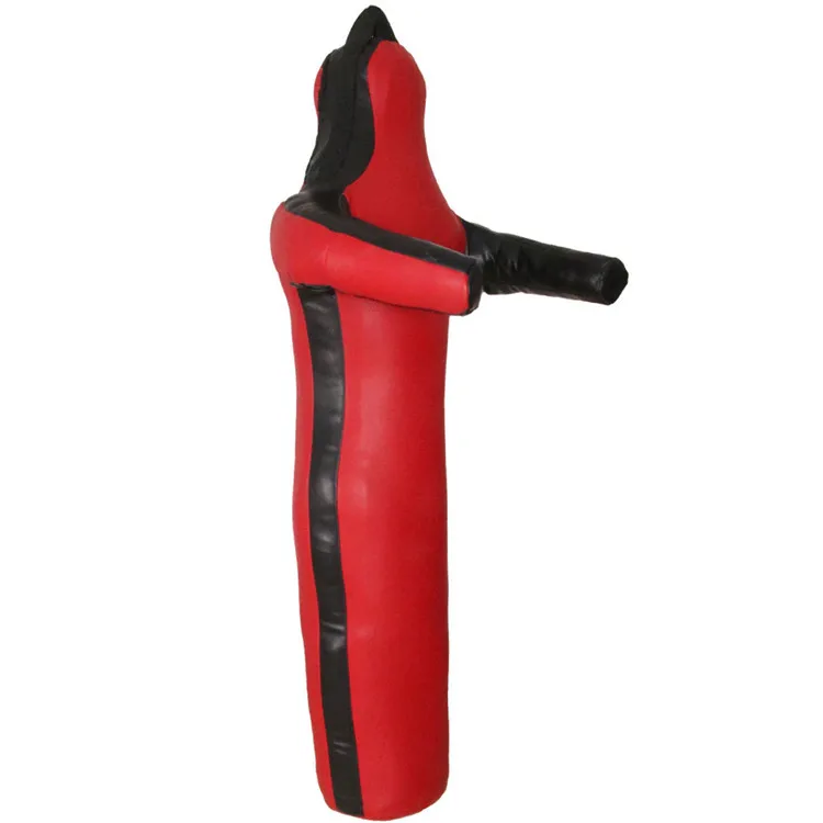 Wholesale Boxing Leather Unfilled Grappling Dummy ,MMA Jiu Jitsu UFC judo Standing Wrestling Dummy