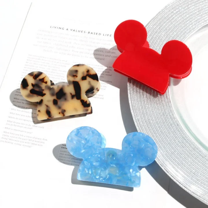 Fashion Cartoon Animal Hair Claw Tortoiseshell Cellulose Acetate Hair Clips