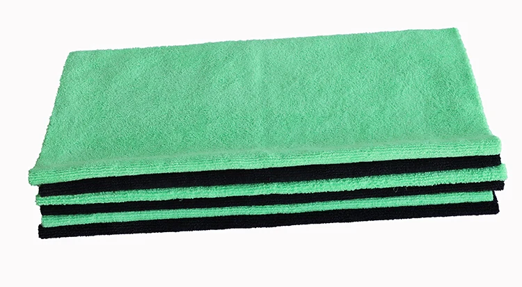 Ultrasonic cut edges microfibre towel cleaning cloth edgeless microfiber towel cloth for cleansing towel