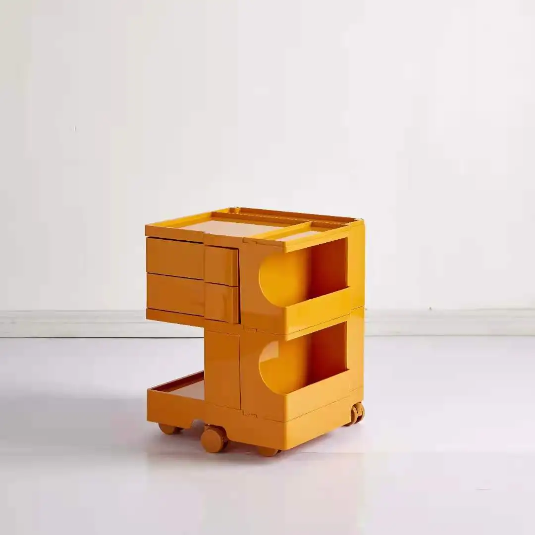 Home Furniture Cart Drawer Units Bedroom Side Table Rolling Plastic Cart