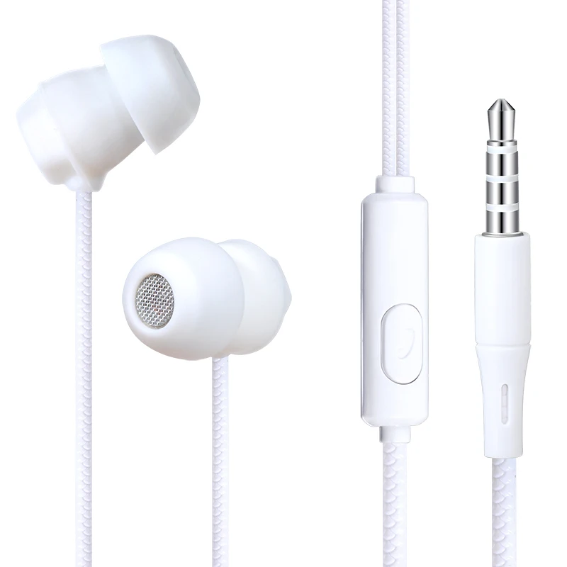 Высокое качество оптовая продажа in-ear 3 5 мм проводные наушники для сна вкладыши с микрофоном мобильного