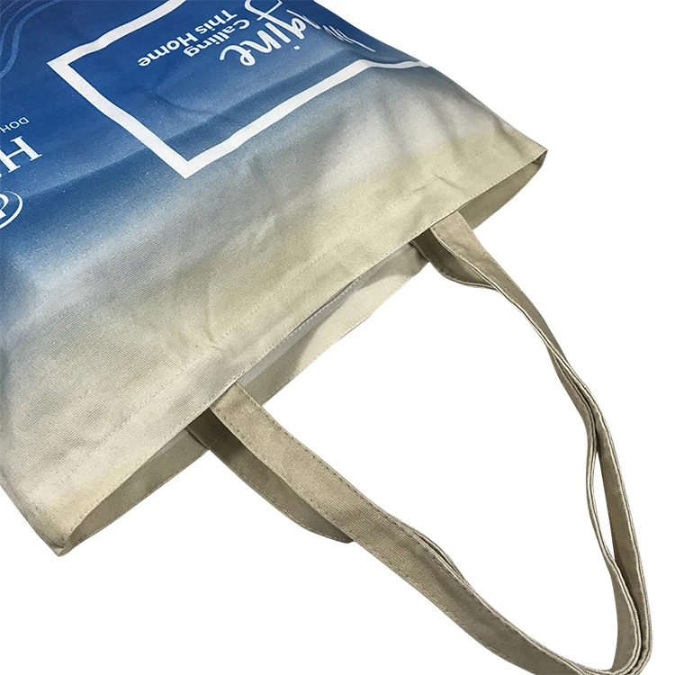 Custom Printed Logo Reusable Canvas Cotton Shopping Tote Bag for hotel and for fair