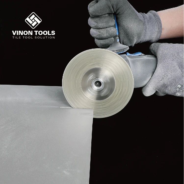 Grit #40\/45 Electroplated Diamond Disc Multi Purpose Diamond Cutting Disc With Aluminium Flanges