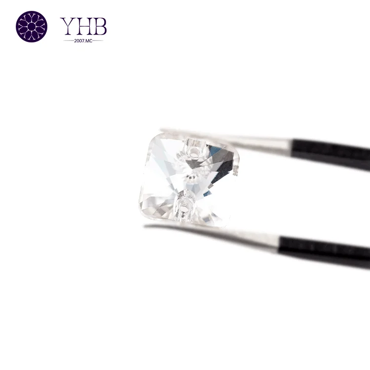 Manufacturer Hot Selling Bulk Rhinestones Wholesale Sew-On Stone Flatback Glass Square Rhinestones