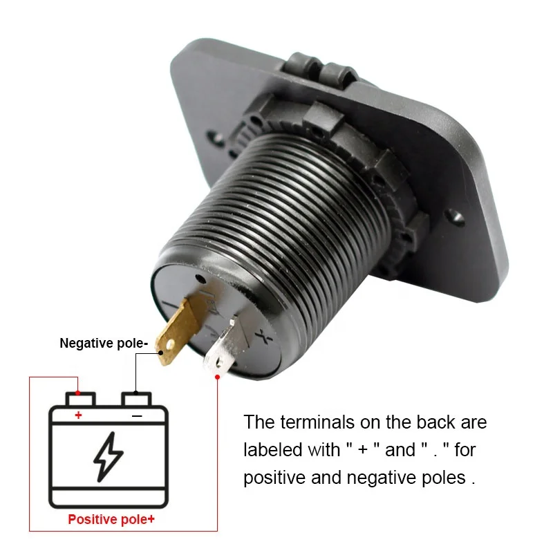 12v USB Outlet  48W USB Car Charger Socket Dual USB  QC 3.0 Car Socket