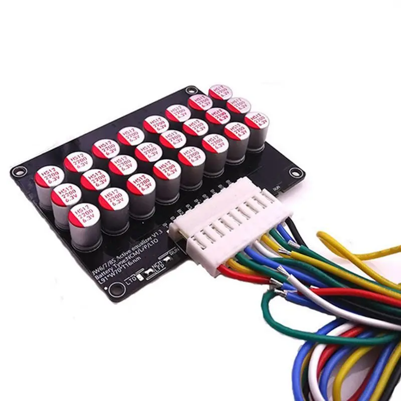 Gobel 3S ~ 21S 5A Capacitor Battery Active Equalizer Balancer Balancing for 3S - 21S LiFePO4 LTO Battery pack