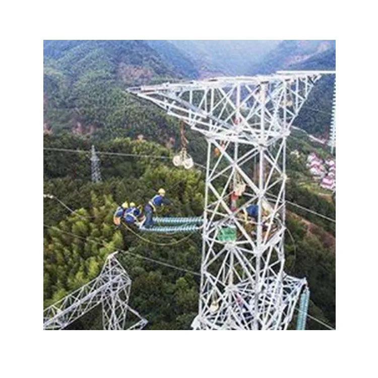 China 30-132kv steel power transmission line tower multi-circuit transmission line tower