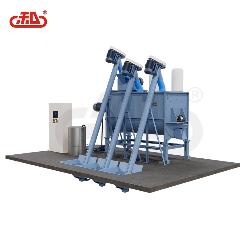 HXJX 2024 new design full automatic poultry livestock mash feed weighting batching grinding mixing machine