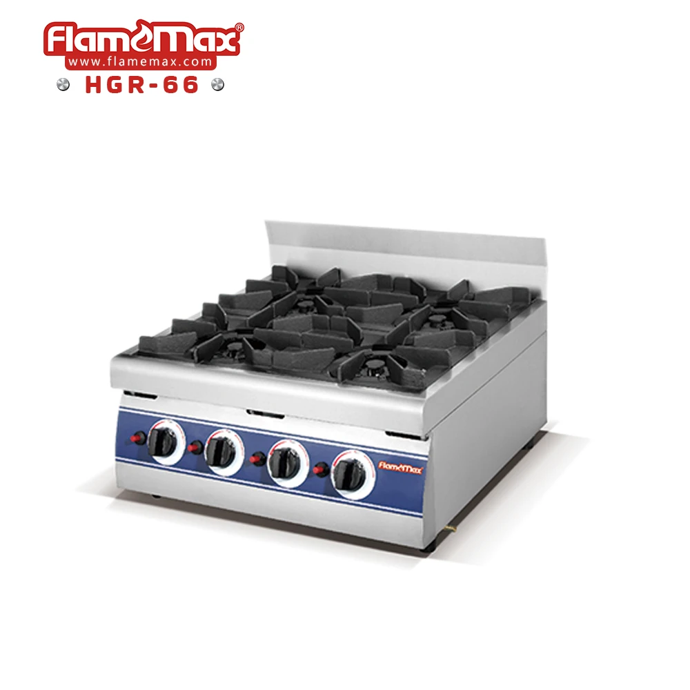 4 Burner Outdoor Gas Range Counter Stainless Steel High End Gas Standing Cooker Stove With Factory Warranty