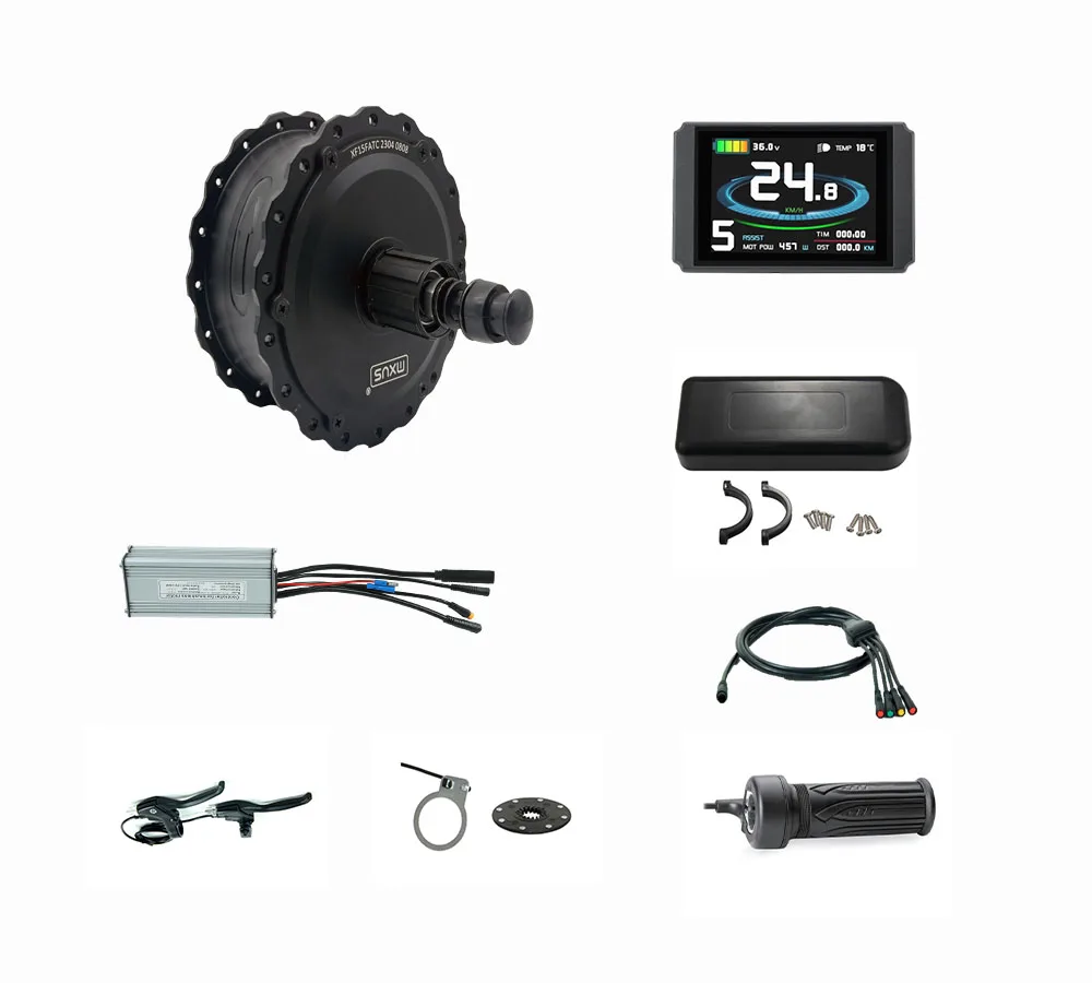 MXUS Dual Drive 48V 750W Fatbike Motor Wheel Ebike Hub Motor Kit Fat Bike 20 /26inch