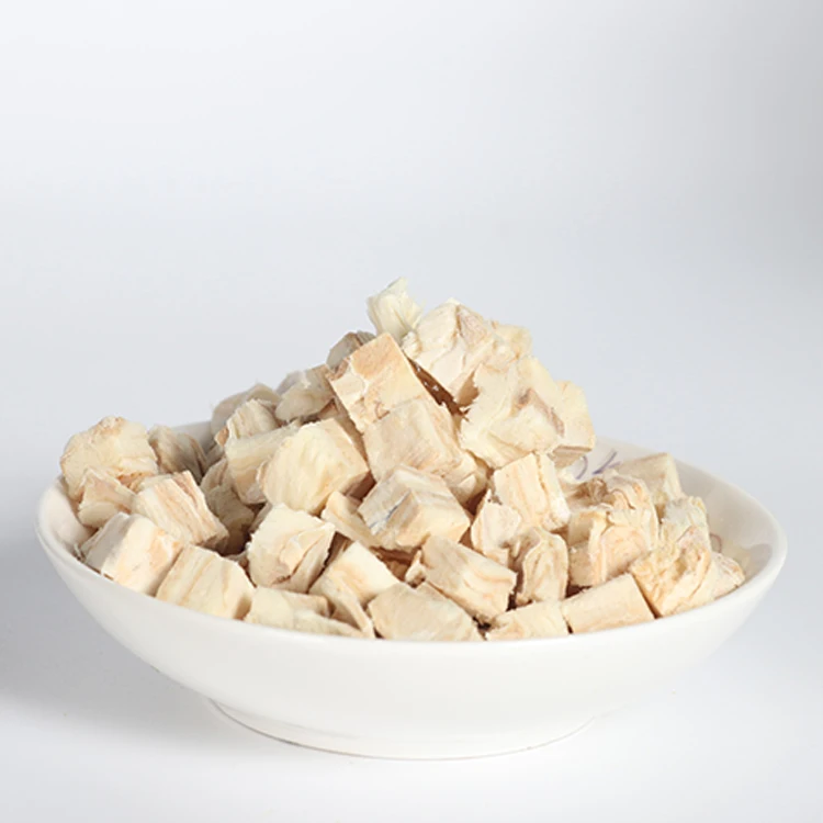 Оптовая продажа, закуски для домашних животных, сушеные в кубиках курицы, замороженные 100% курицы