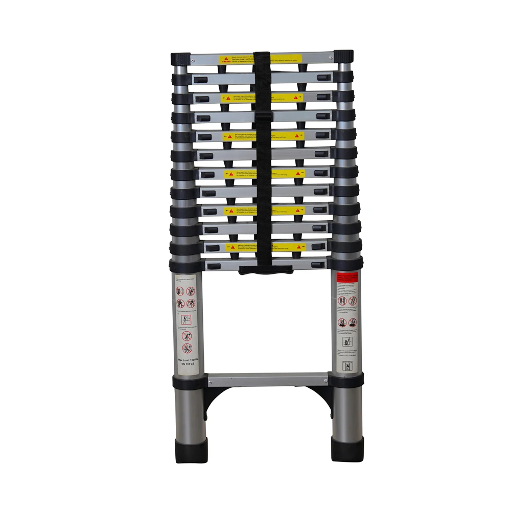 Modern Design Black Folding Straight Low Price with CE Certificate Household Aluminium Ladder