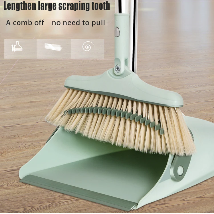Hot Sale Floor Cleaning Wiper Broom Long Handle Plastic Broom Dustpan
