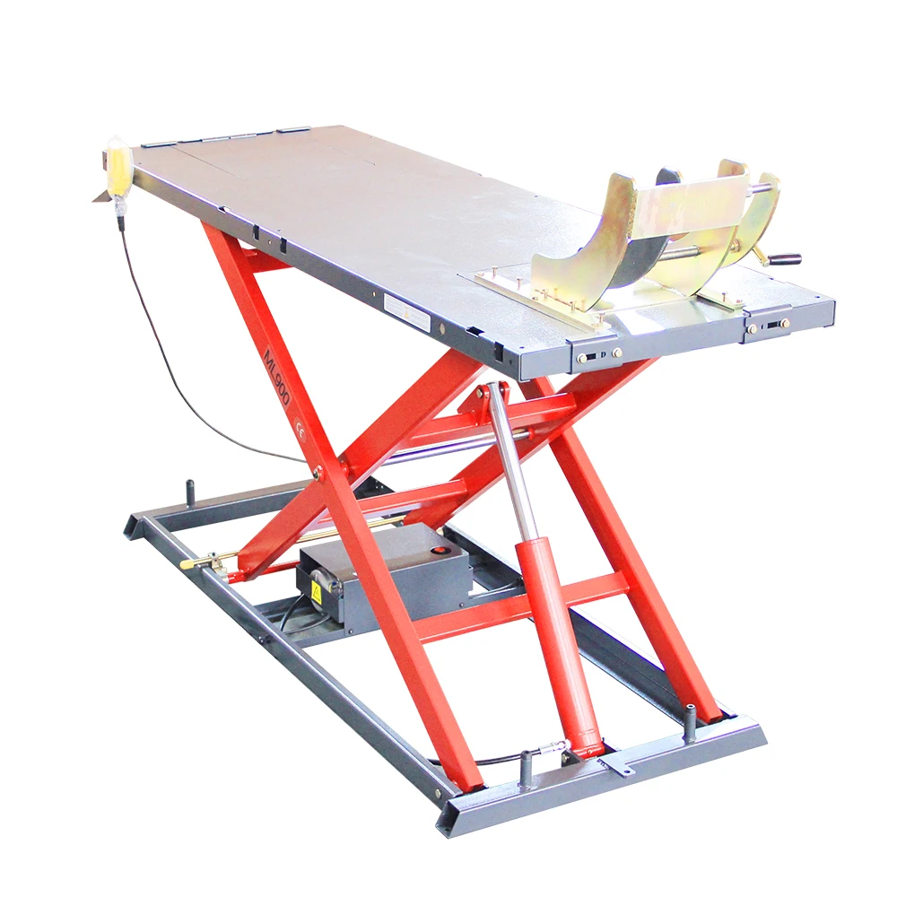 TFAUTENF motorbike scissor lifter 900kg hydraulic electrical motorcycle car lift with ce