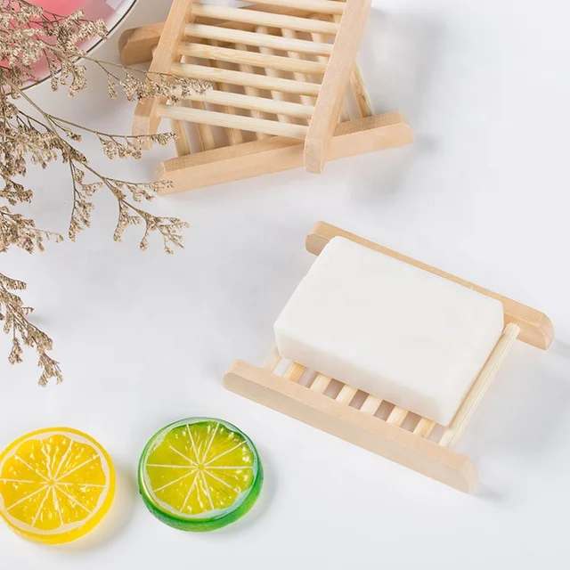 Modern design healthy eco friendly bamboo luxury soap dishes tray