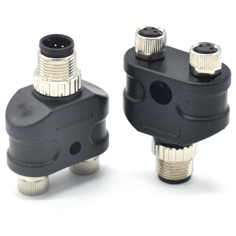 Заменяемые промышленные детали, водонепроницаемые Y-образные сплиттеры с кодом M12