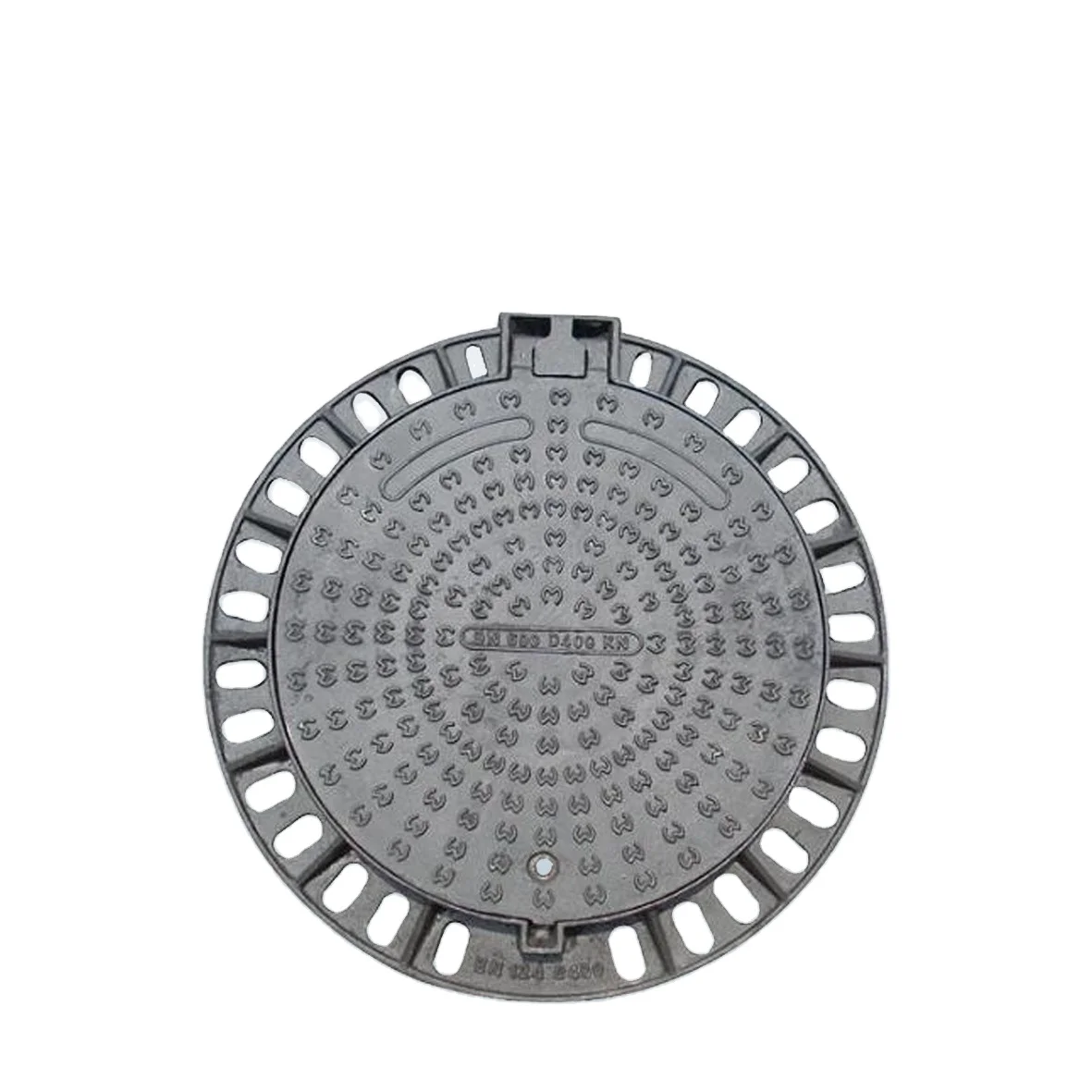 Locking manhole cover with ring