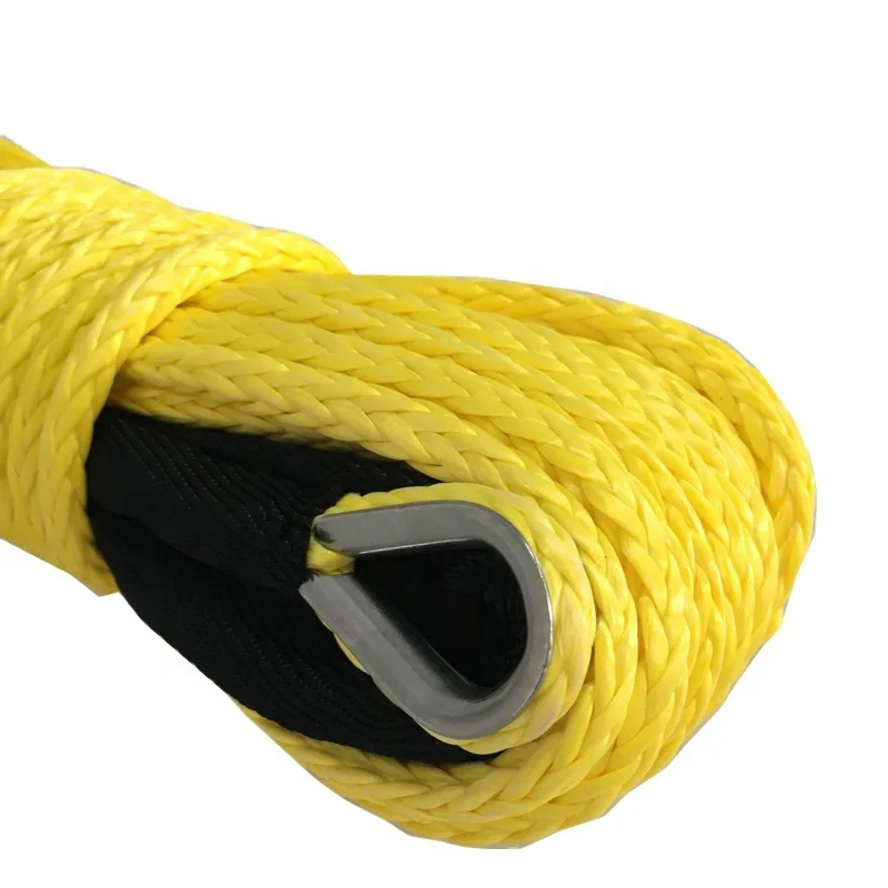 6mmx15m synthetic uhmwpe winch rope for vehicle emergency recovery