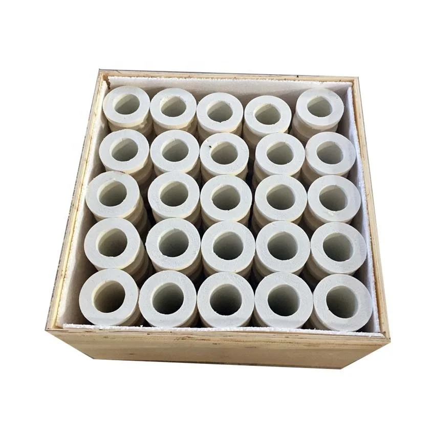 Ceramic fiber heating tube vacuum formed cone