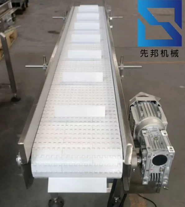 Durable 304 Stainless Steel Conveyor Cart Fresh Produce PVC Rubber Bearing Gear Engine Fruit Beverage Handling Durable Fruit Bag