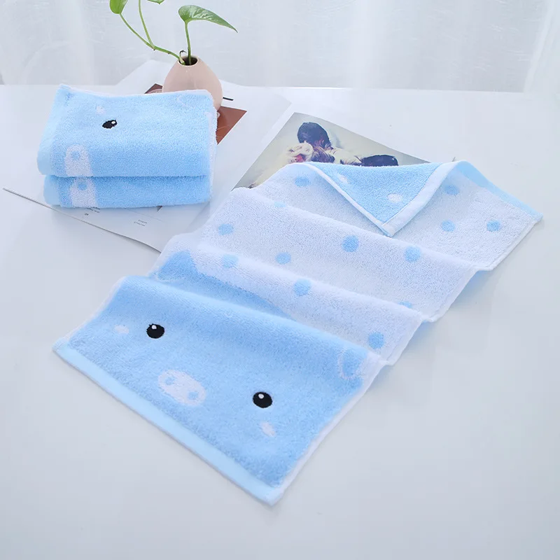 
Wholesale custom color organic terry cotton kids children towel 