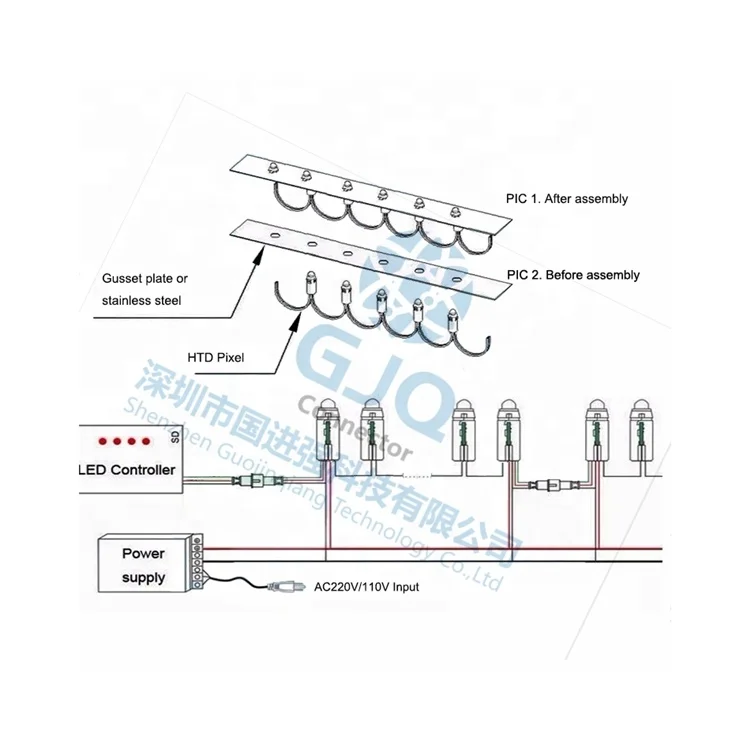 Best Quality Game Over Light 8 Bit Pixel Night Light Ws2811 Led Pixel StrBest Selling 5v 12v 9mm 12mm Wing Light Rgb 5v Led 12mm
