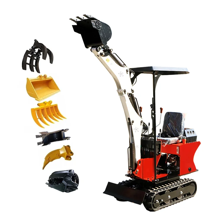 China famous Mini Excavator Manufacturer 0.8 Ton mini Digger excavator With Free Bucket