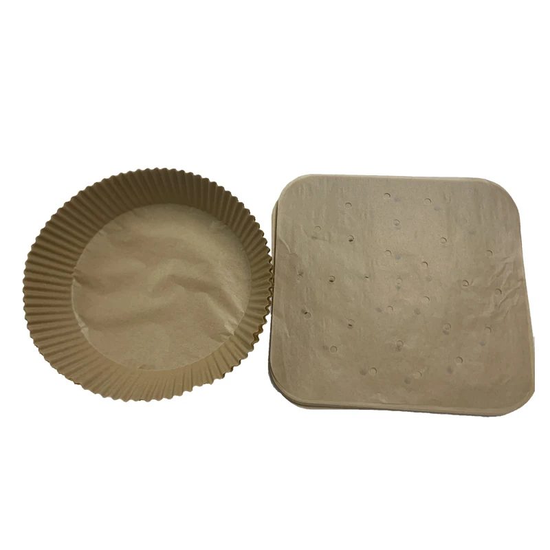 Disposable Safe Cookie Tray 10 Inch Nonstick Square Perfect Round Parchment Liner Baking Cooking Dim Sum Paper For Air Fryer