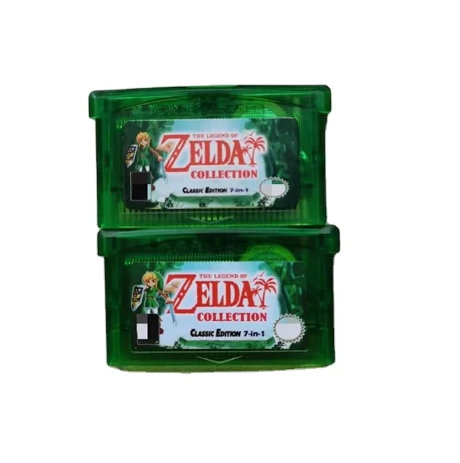 High quality for GBA 7 in1 Zelda game card Shell can choose color Legend of Zelda card Seasons Ages for Gameboy Advance