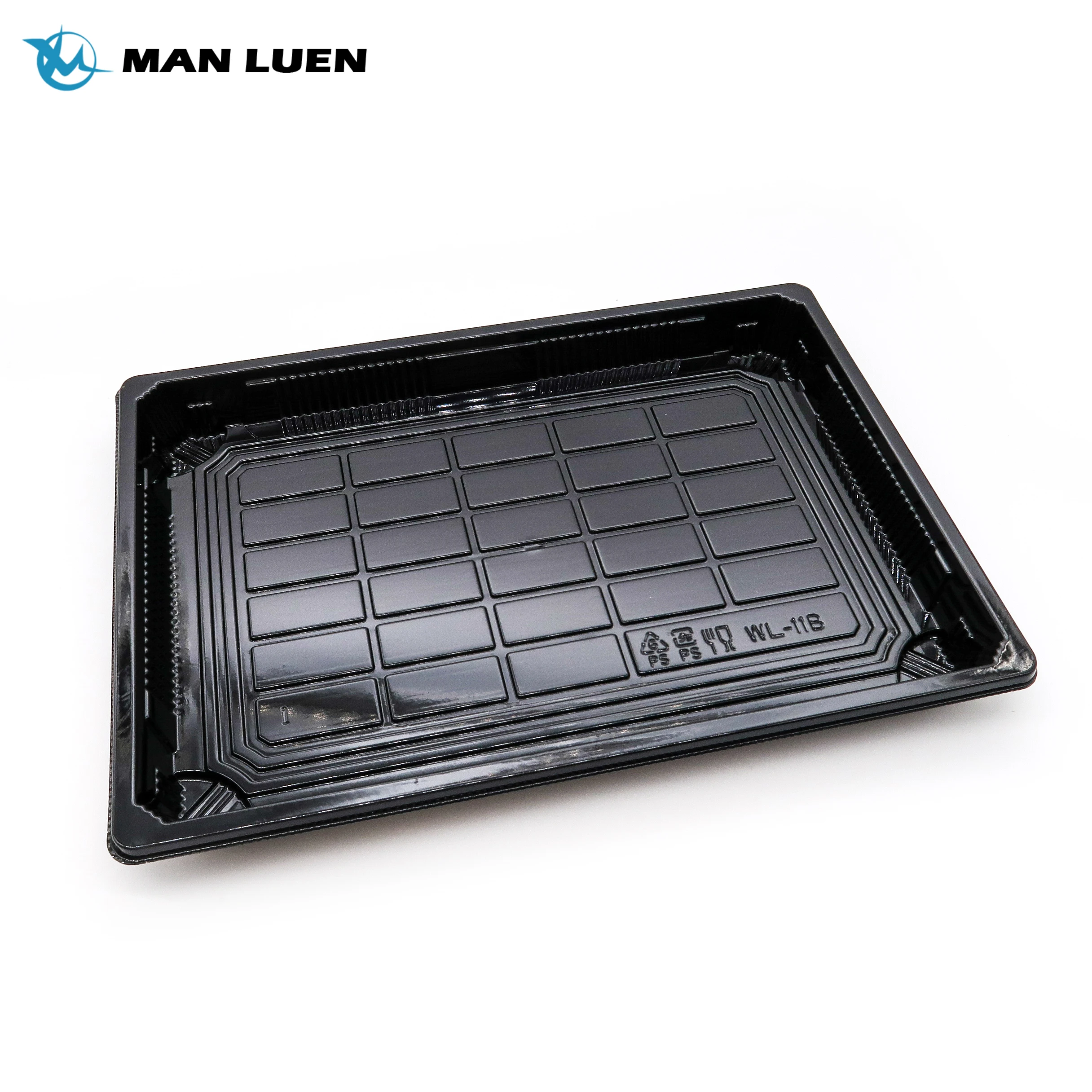 Accepted OEM Wholesale  Plastic Food Packaging Box Printing  TO Go Sushi Tray