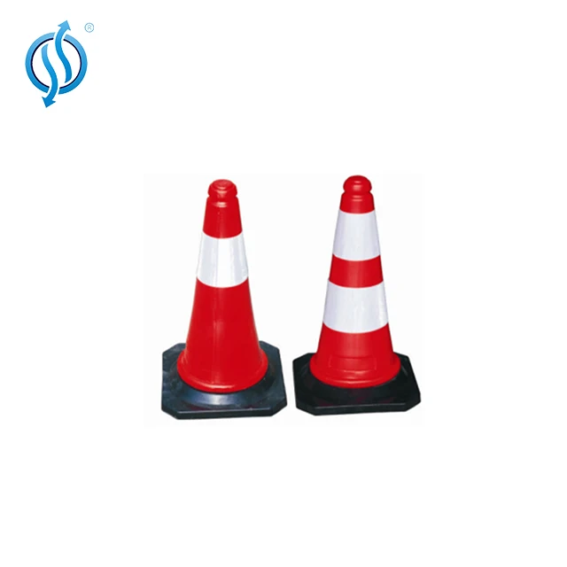 High Reflective No Parking Traffic Rubber Cone RX-LZ-5P-18