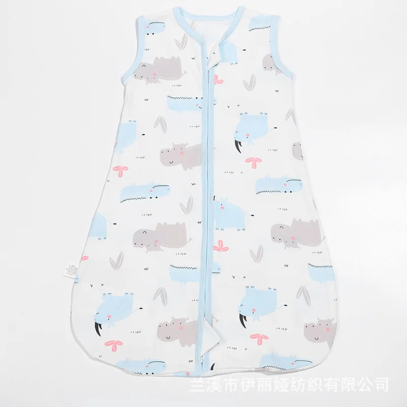 Customized 100%Cotton 0-24 Month Toddlers Sleeping Sacks Soft Knitted Zipper Baby Sleeping Bag Sleeping Bags for Newborn Babies