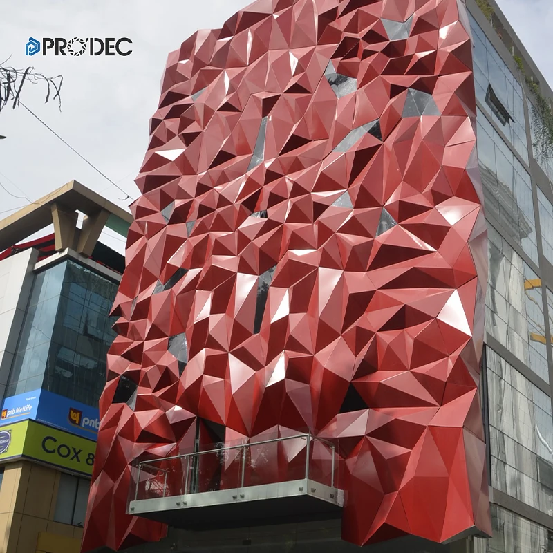Алюминиевый профиль 3D декоративная Расширенная металлическая