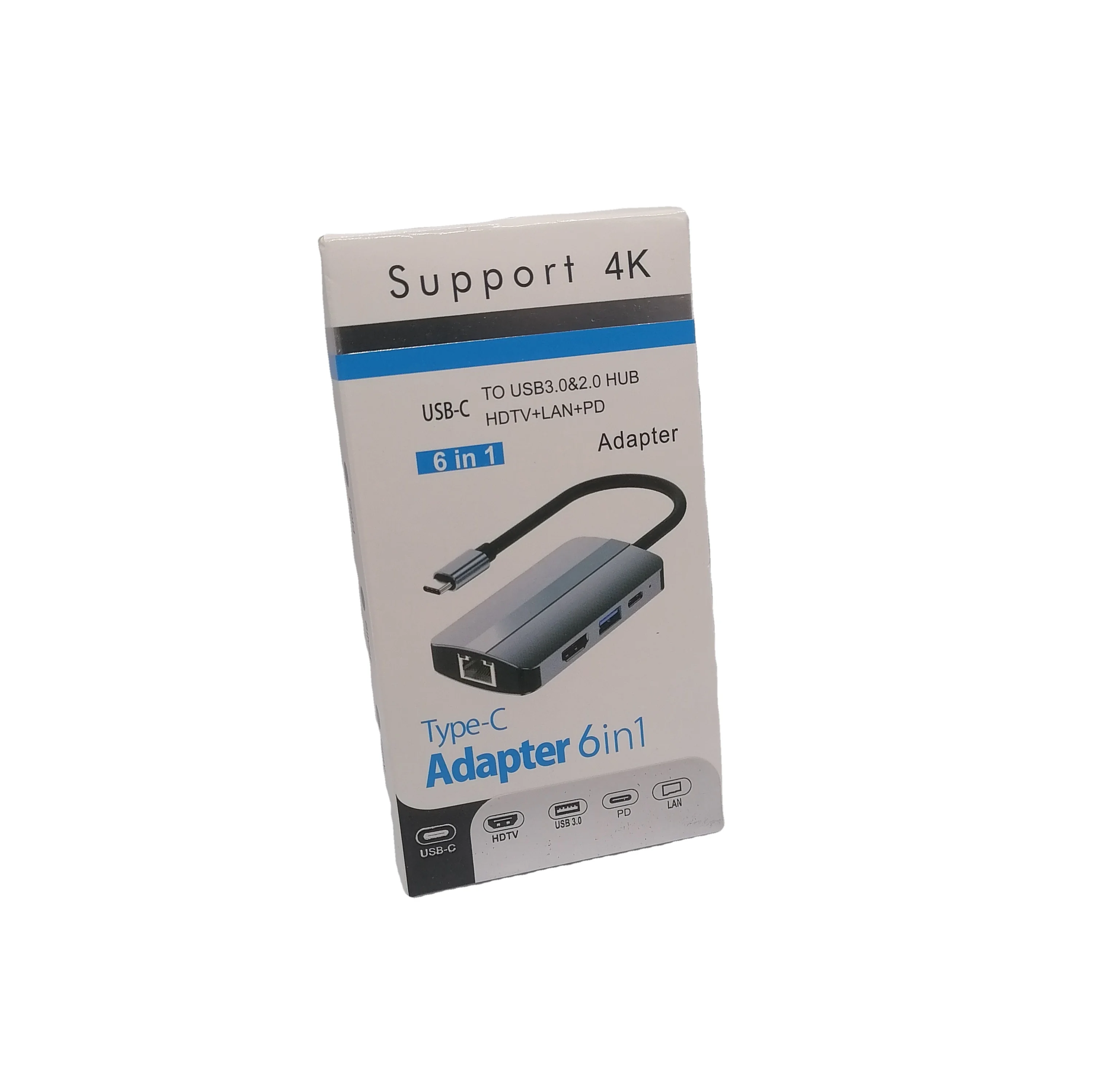 Хот-Спот USB C к SD TF-кабелю конвертер концентратор разветвитель кардридер 6 в 1 Type-c