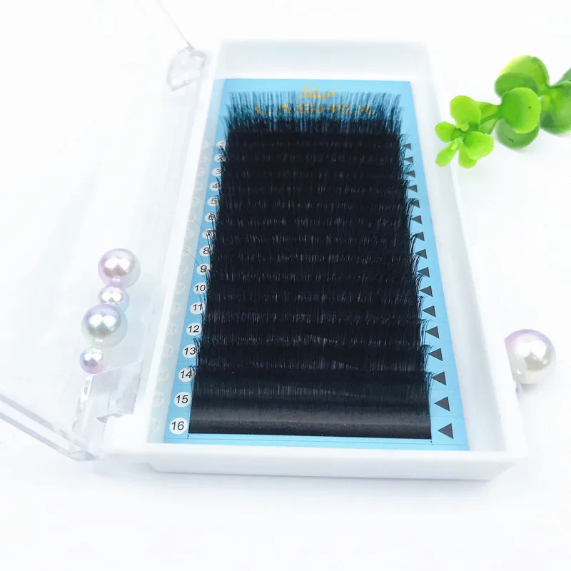 Korea private label lashes extension suppliers Factory eyelash extensions volume individual 3d mink eyelashes