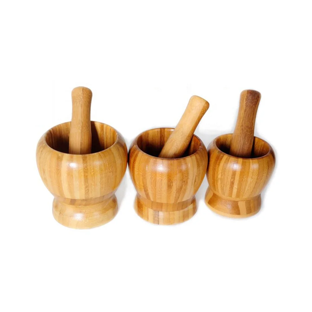 cheap bamboo mortar and pestle set, Spice Herb Grinder wholesale