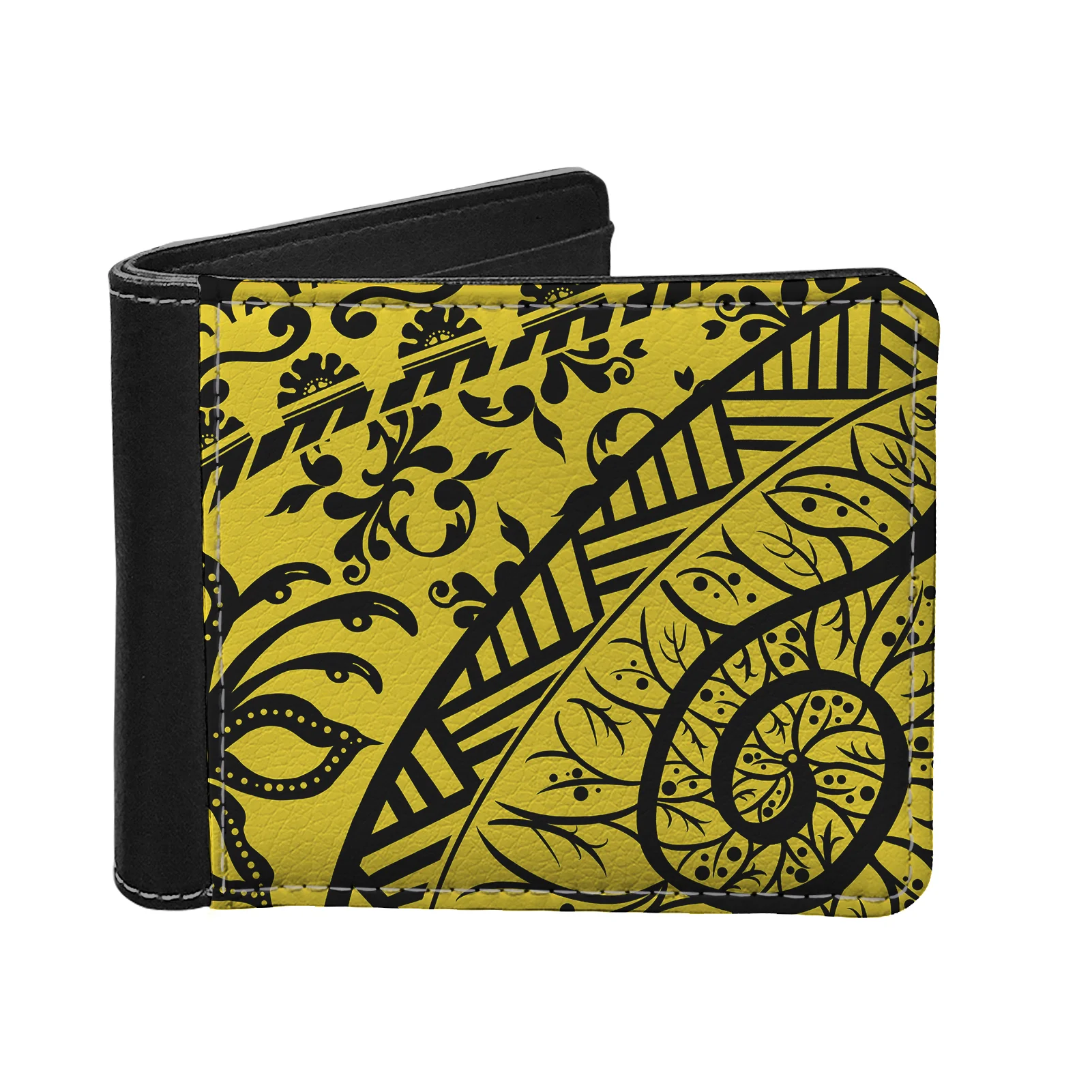 2024 High Quality Polynesian Design Wholesale Designer Wallet Men Leather Luxury Custom Wallet For Men Card Holder Custom LOGO