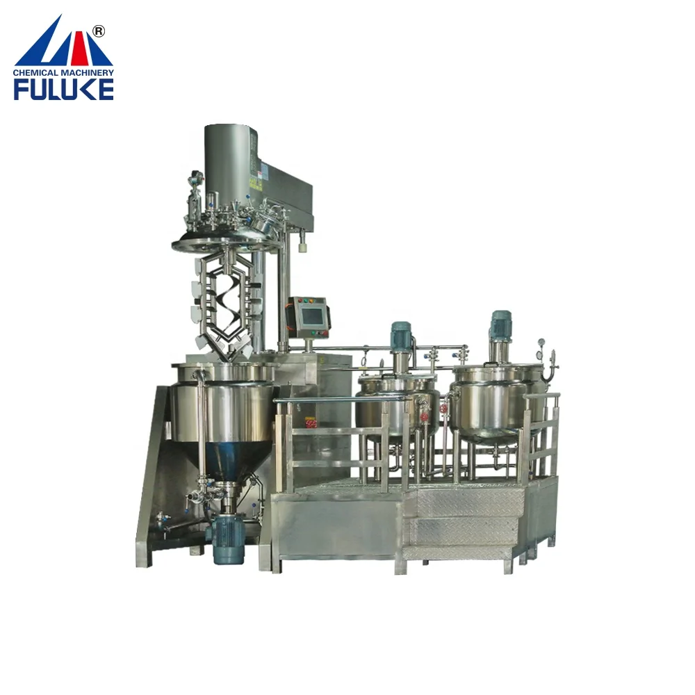
face cream machine Vacuum Homogenizing Emulsifier liquid soap mixing equipment cosmetic emulsion mixing equipment 