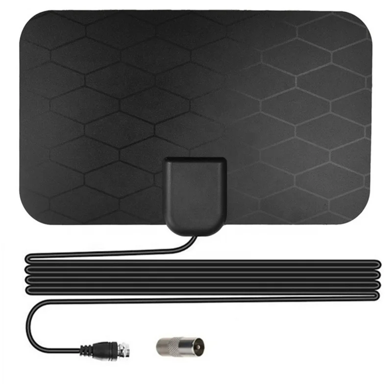  4K 25DB с высоким коэффициентом усиления HD TV DTV коробка цифров ТВ антенны EU Plug 50 миль усилитель активная комнатная антенна плоский