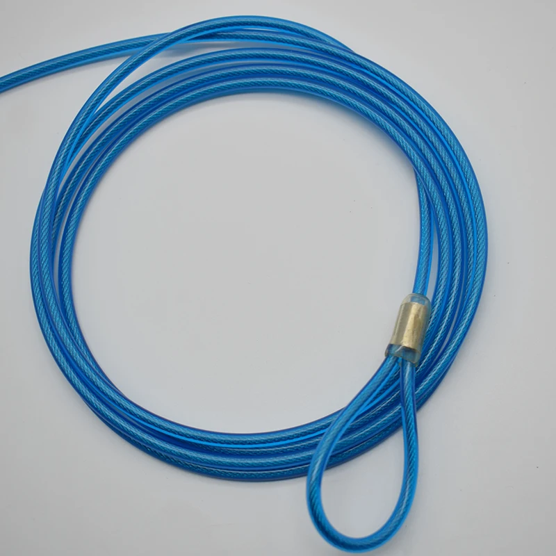 Manufacturer plastic coated stop missing safety rope for kids with lock outdoor wire rope