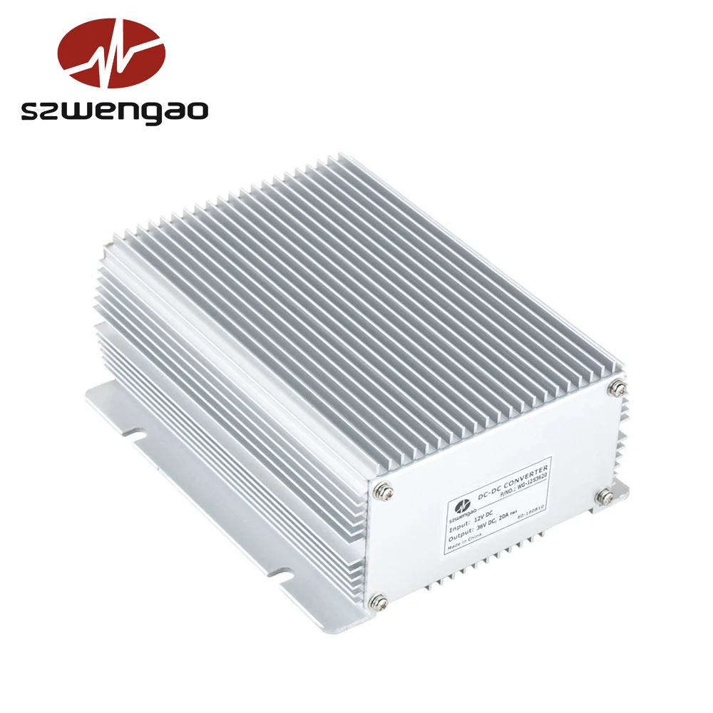 Full power waterproof DC DC step up converter 12V to 36V 15A 20A 720W for cars