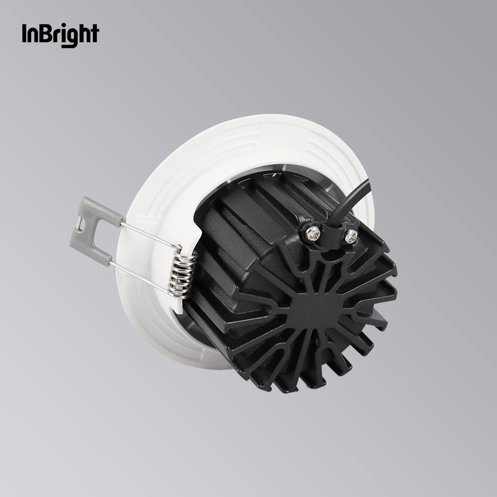 LED Spot Light Round Ceiling Spotlight 10W 15W 25W CCT Dimmable Anti Glare Recessed Downlight
