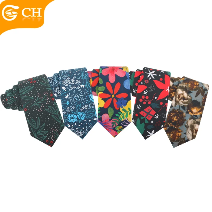
 Новейшие Модные хлопковые галстуки с цветочным дизайном для мужчин  