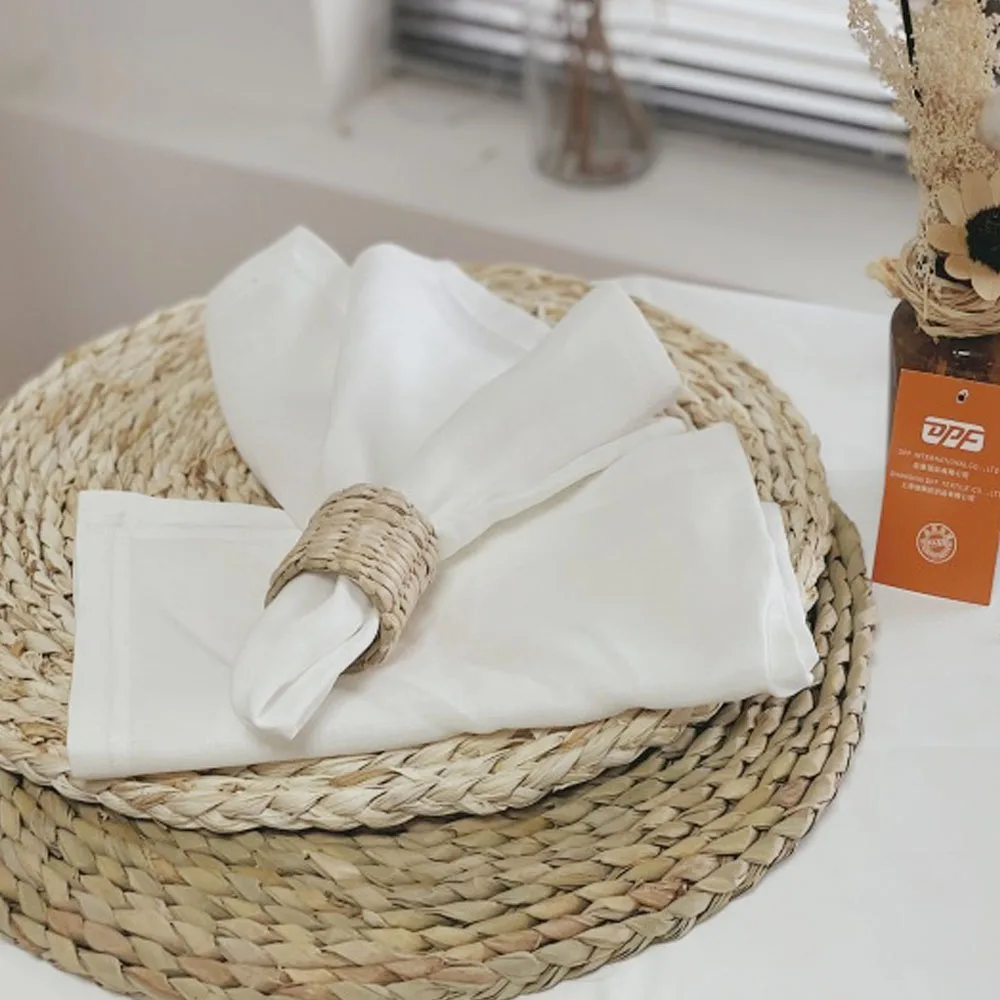 Wholesale hand made Rattan ring napkin holder
