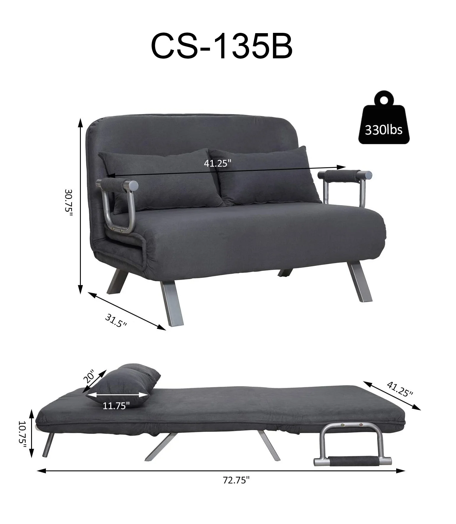 CS-135B round grey