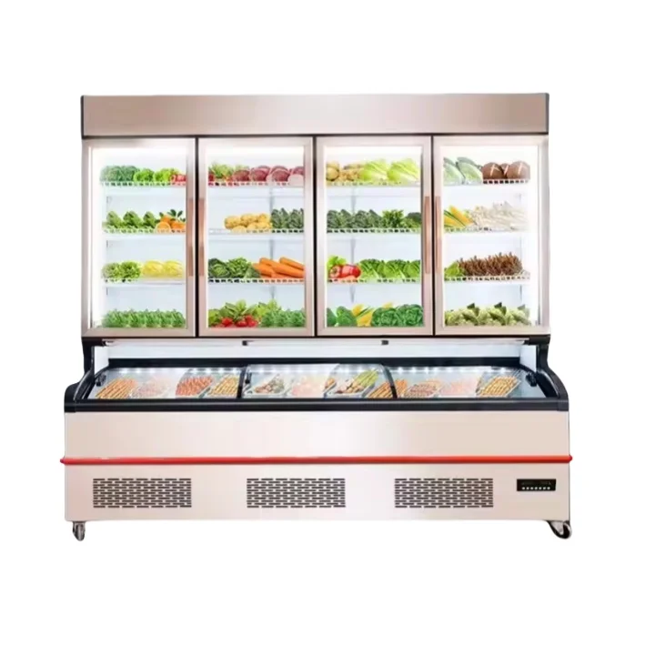 8- Food store ordering cabinet dual-temperature display cabinet viomi smart refrigerator display food freezer