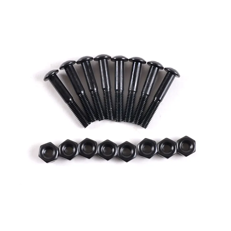31mm black long 8 screws 8 bolts skateboard longboard parts components